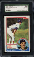 1983 Topps #498 Wade Boggs Red Sox SGC 6 EX-Mint RC