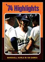 1975 Topps Mini #6 Mike Marshall HL Excellent+ MINI 