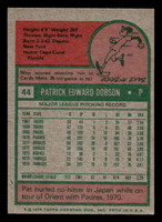 1975 Topps Mini #44 Pat Dobson Excellent+ MINI 