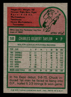 1975 Topps Mini #58 Chuck Taylor Near Mint MINI  ID: 513407
