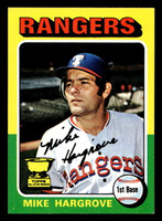 1975 Topps Mini #106 Mike Hargrove Excellent+ RC Rookie MINI  ID: 513467