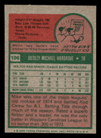 1975 Topps Mini #106 Mike Hargrove Near Mint RC Rookie MINI  ID: 513470
