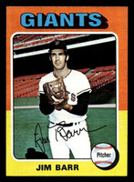 1975 Topps Mini #107 Jim Barr Near Mint MINI  ID: 513472