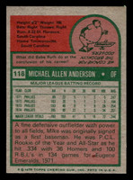 1975 Topps Mini #118 Mike Anderson Ex-Mint MINI 