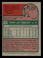 1975 Topps Mini #137 Terry Forster Near Mint MINI  ID: 513531