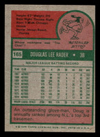 1975 Topps Mini #165 Doug Rader Ex-Mint MINI  ID: 513575