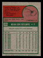 1975 Topps Mini #183 Mel Stottlemyre Near Mint MINI  ID: 513603