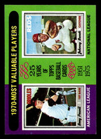 1975 Topps Mini #208 1970 's Boog Powell/Johnny Bench MVP Near Mint MINI  ID: 513651
