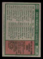 1975 Topps Mini #216 Wes Westrum MG VG-EX MINI 