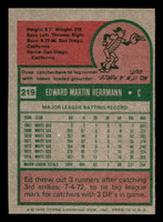 1975 Topps Mini #219 Ed Herrmann Near Mint MINI  ID: 513676