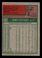 1975 Topps Mini #243 Jim Kaat Ex-Mint MINI  ID: 513720