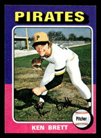 1975 Topps Mini #250 Ken Brett Ex-Mint MINI 