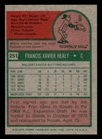 1975 Topps Mini #251 Fran Healy Near Mint MINI 