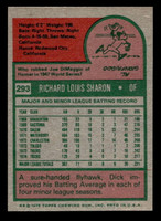 1975 Topps Mini #293 Dick Sharon Near Mint MINI 