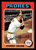 1975 Topps Mini #298 Johnny Grubb Ex-Mint MINI 