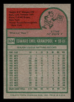 1975 Topps Mini #324 Ed Kranepool Very Good MINI 