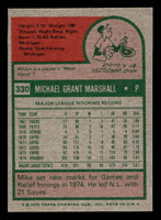 1975 Topps Mini #330 Mike Marshall Very Good MINI 