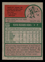 1975 Topps Mini #337 Kevin Kobel Ex-Mint MINI 