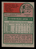1975 Topps Mini #353 Luis Melendez Ex-Mint MINI  ID: 513844