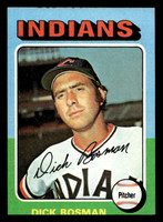 1975 Topps Mini #354 Dick Bosman Ex-Mint Miscut 