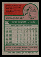 1975 Topps Mini #375 Roy White Near Mint MINI  ID: 513873