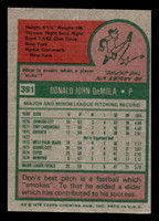 1975 Topps Mini #391 Don DeMola Ex-Mint RC Rookie MINI 