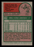 1975 Topps Mini #438 Don Carrithers Near Mint MINI 