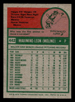 1975 Topps Mini #442 Maximino Leon Ex-Mint RC Rookie MINI 