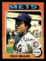 1975 Topps Mini #445 Felix Millan Near Mint MINI 