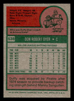 1975 Topps Mini #538 Duffy Dyer Near Mint MINI 