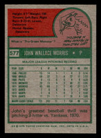 1975 Topps Mini #577 John Morris Ex-Mint MINI  ID: 514060