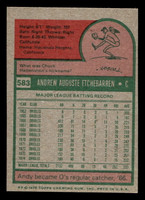1975 Topps Mini #583 Andy Etchebarren Ex-Mint MINI 
