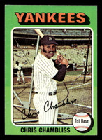 1975 Topps Mini #585 Chris Chambliss Ex-Mint MINI  ID: 514084