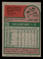 1975 Topps Mini #587 Chris Ward Near Mint RC Rookie MINI 