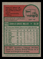 1975 Topps Mini #606 Bruce Miller Ex-Mint RC Rookie MINI 