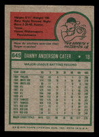 1975 Topps Mini #645 Danny Cater Ex-Mint MINI 