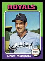 1975 Topps Mini #652 Lindy McDaniel Ex-Mint MINI 