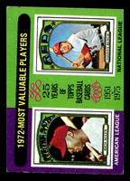 1975 Topps Mini #210 1972 's Dick Allen/Johnny Bench MVP Very Good MINI 