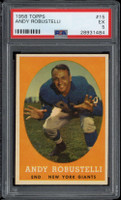 1958 Topps #15 Andy Robustelli Giants PSA 5 EX