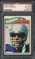 1977 Topps #177 Steve Largent Seahawks PSA 8oc NM-Mint RC