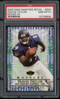 2000 Edge Masters #204 Travis Taylor Ravens PSA 10 Gem Mint RC
