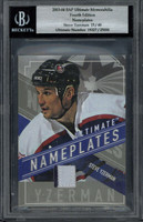 2003 BAP ultimate Mem. Nameplates Steve Yzerman Red Wings BGS /40 GU Jersey