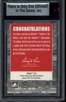 2006 Ultimate Mem Raised Rafters Steve Yzerman Red Wings BGS Jersey /25