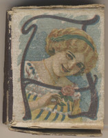 circ. 1940's Vintage Art Deco Matchbox w/wooden matches Made in Italy  #*sku37135