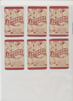 circ. 1950's Authors Card Game Lot of 6 (Better Authors)  #*sku37148