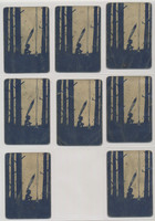 circ.1900's Game of Authors  Lot of 8  #*sku37150