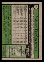 1979 Topps #79 Ted Cox Near Mint 