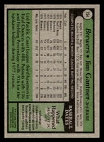 1979 Topps #154 Jim Gantner DP Very Good 
