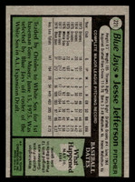 1979 Topps #221 Jesse Jefferson Ex-Mint  ID: 514674