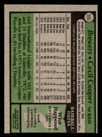 1979 Topps #325 Cecil Cooper Near Mint  ID: 514778